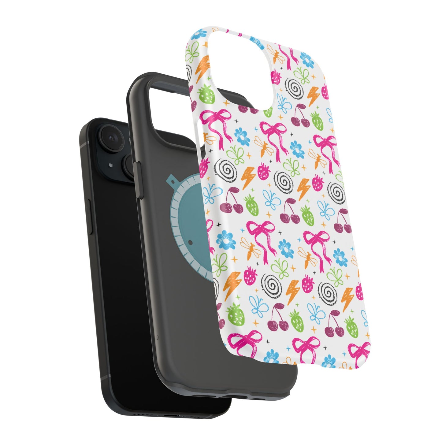 Just A Girl Pattern — Magnetic (iPhone + Android) Phone Case