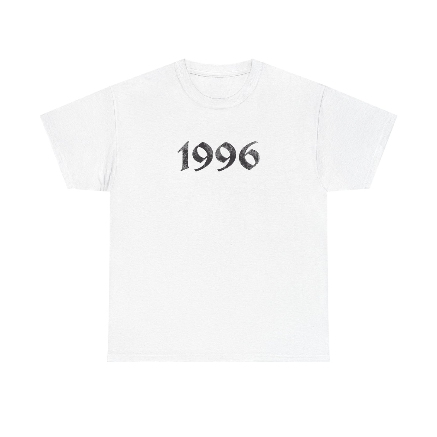 1996 Vintage Year Tee — Distressed 90's Baby Graphic T Shirt