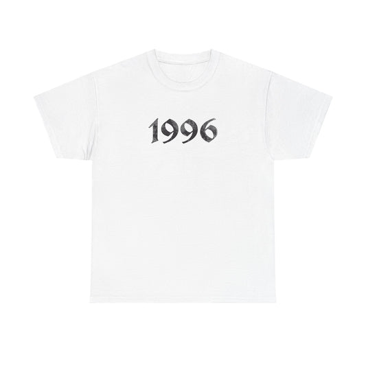 1996 Vintage Year Tee — Distressed 90's Baby Graphic T Shirt