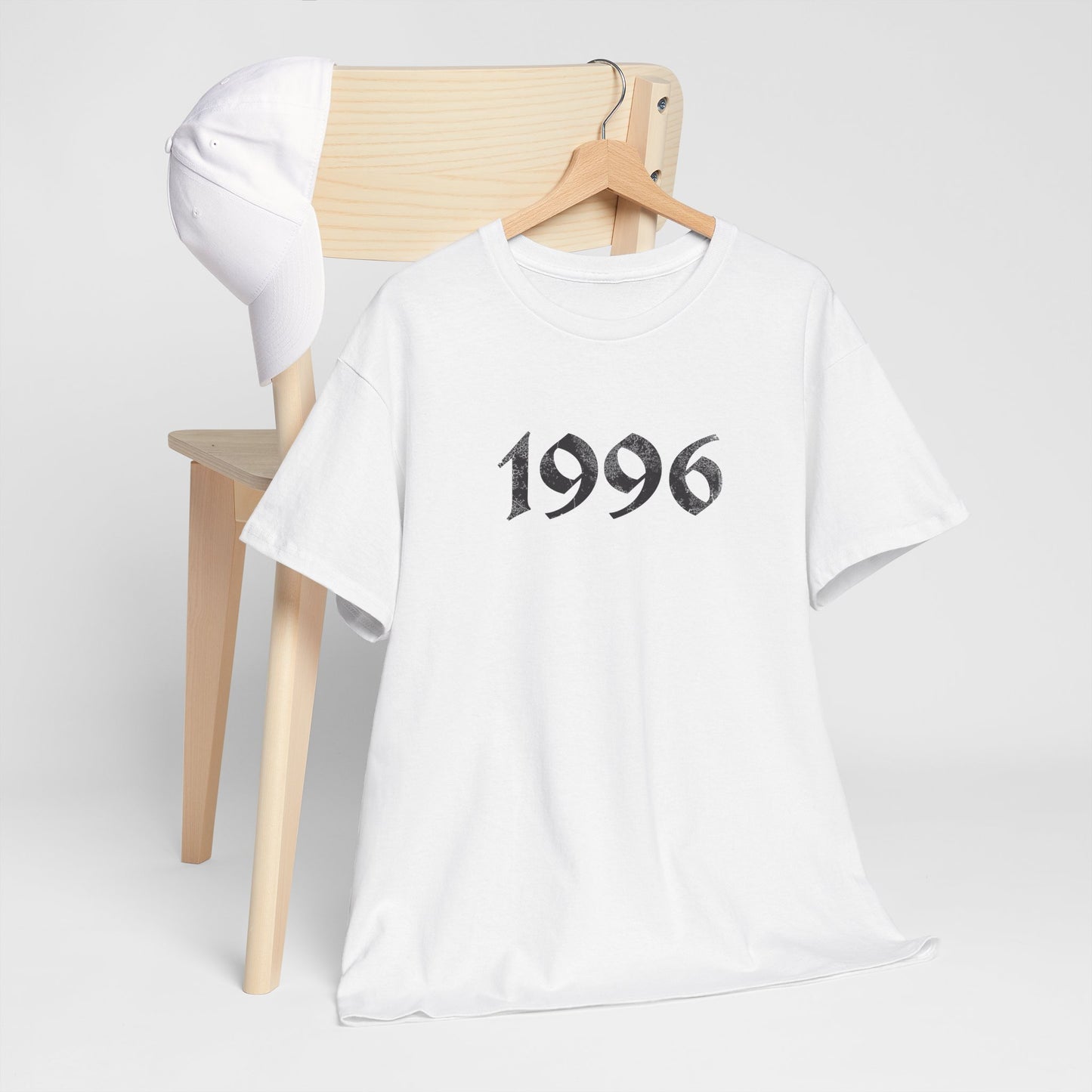 1996 Vintage Year Tee — Distressed 90's Baby Graphic T Shirt