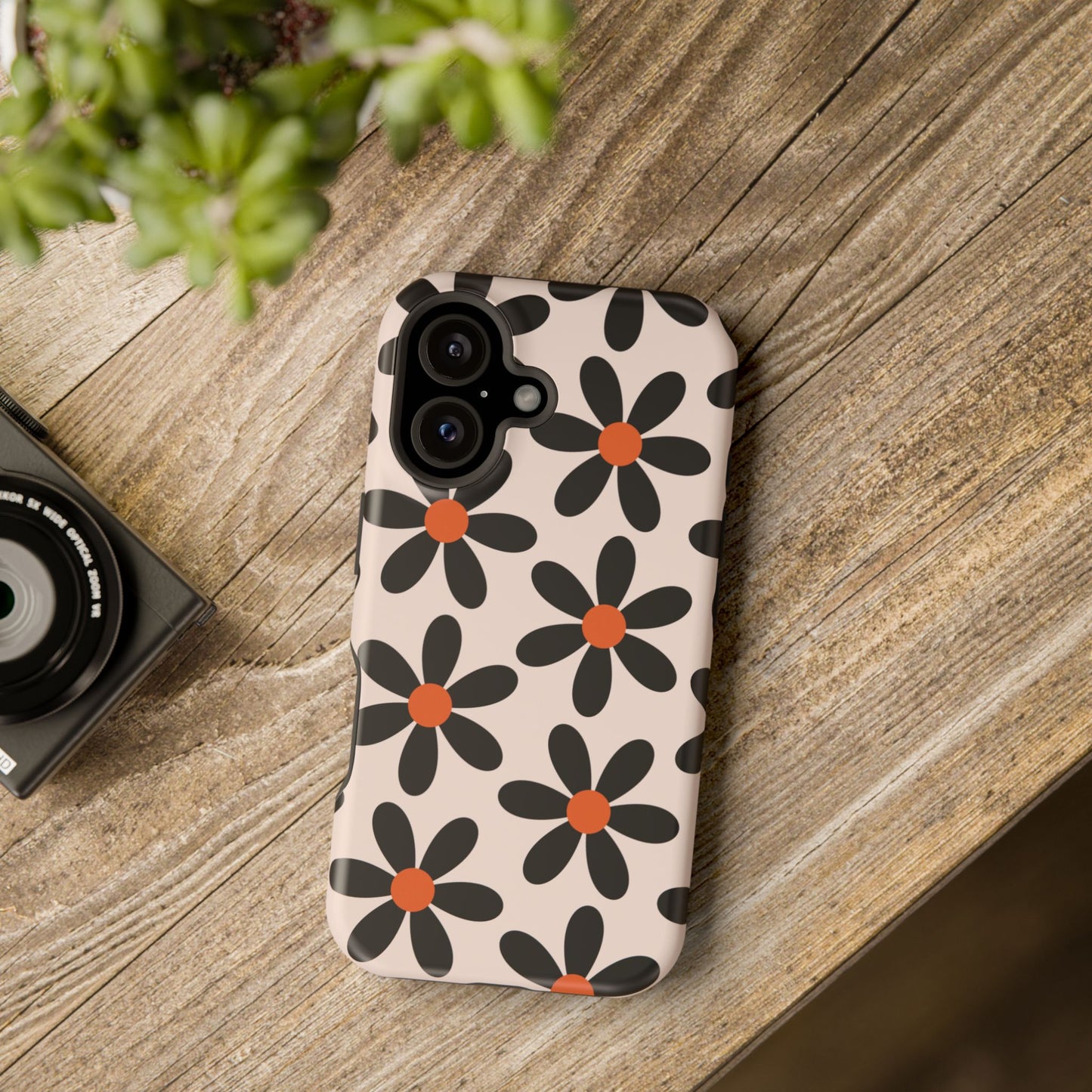 Floral Pattern — Magnetic Impact-Resistant Phone Case