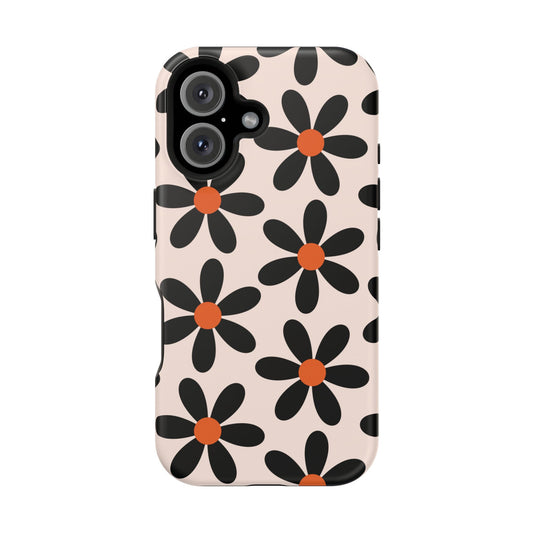Floral Pattern — Magnetic Impact-Resistant Phone Case