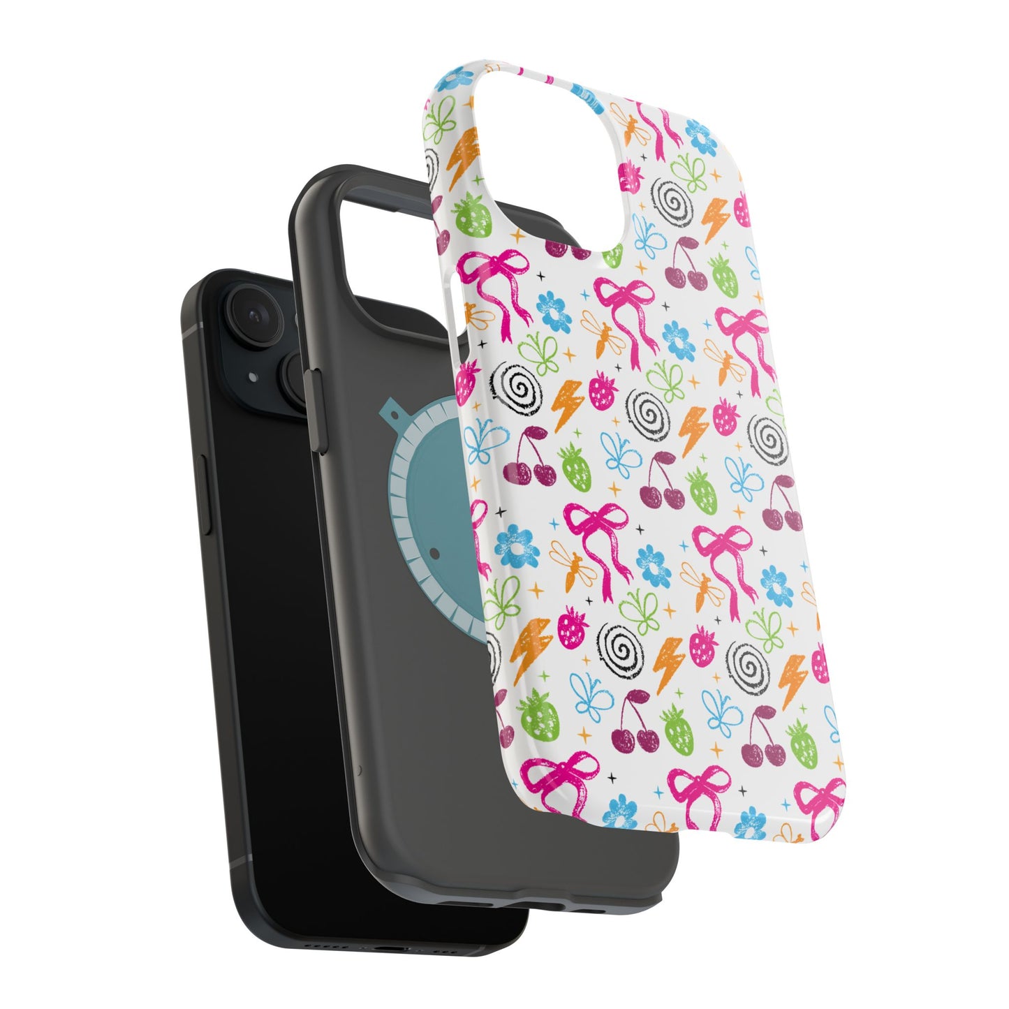 Just A Girl Pattern — Magnetic (iPhone + Android) Phone Case