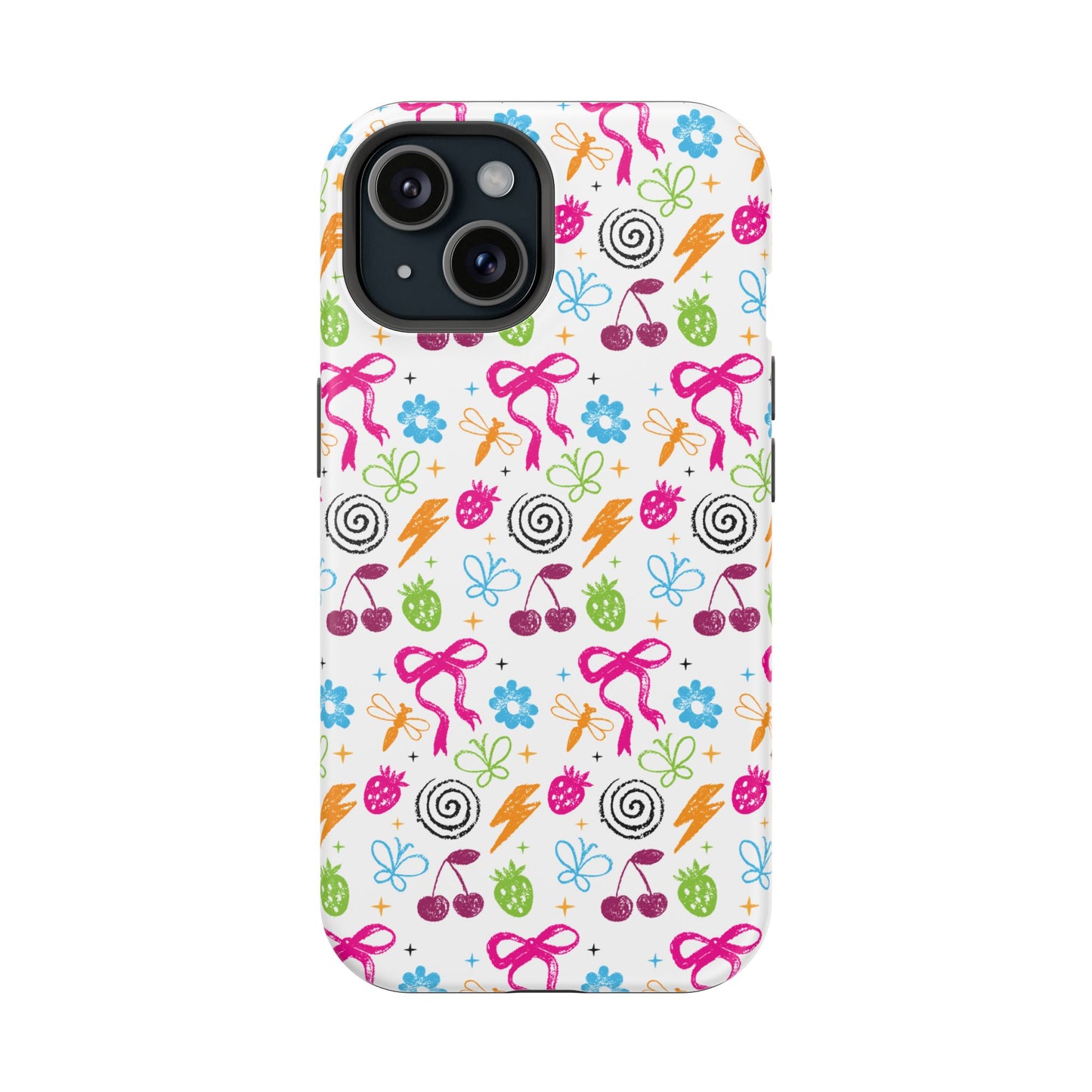 Just A Girl Pattern — Magnetic (iPhone + Android) Phone Case