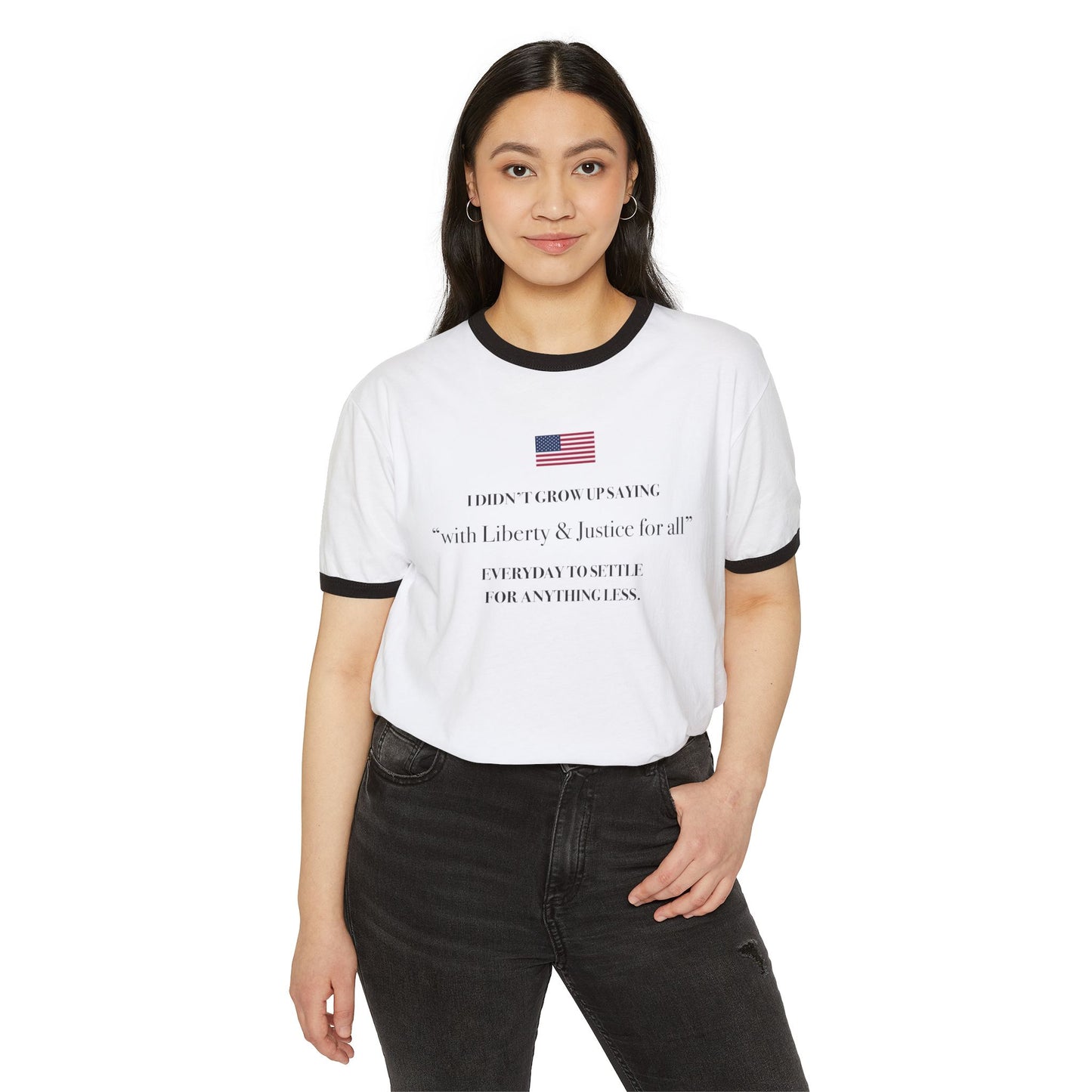 With Liberty & Justice for All Patriotic Tee - UNISEX