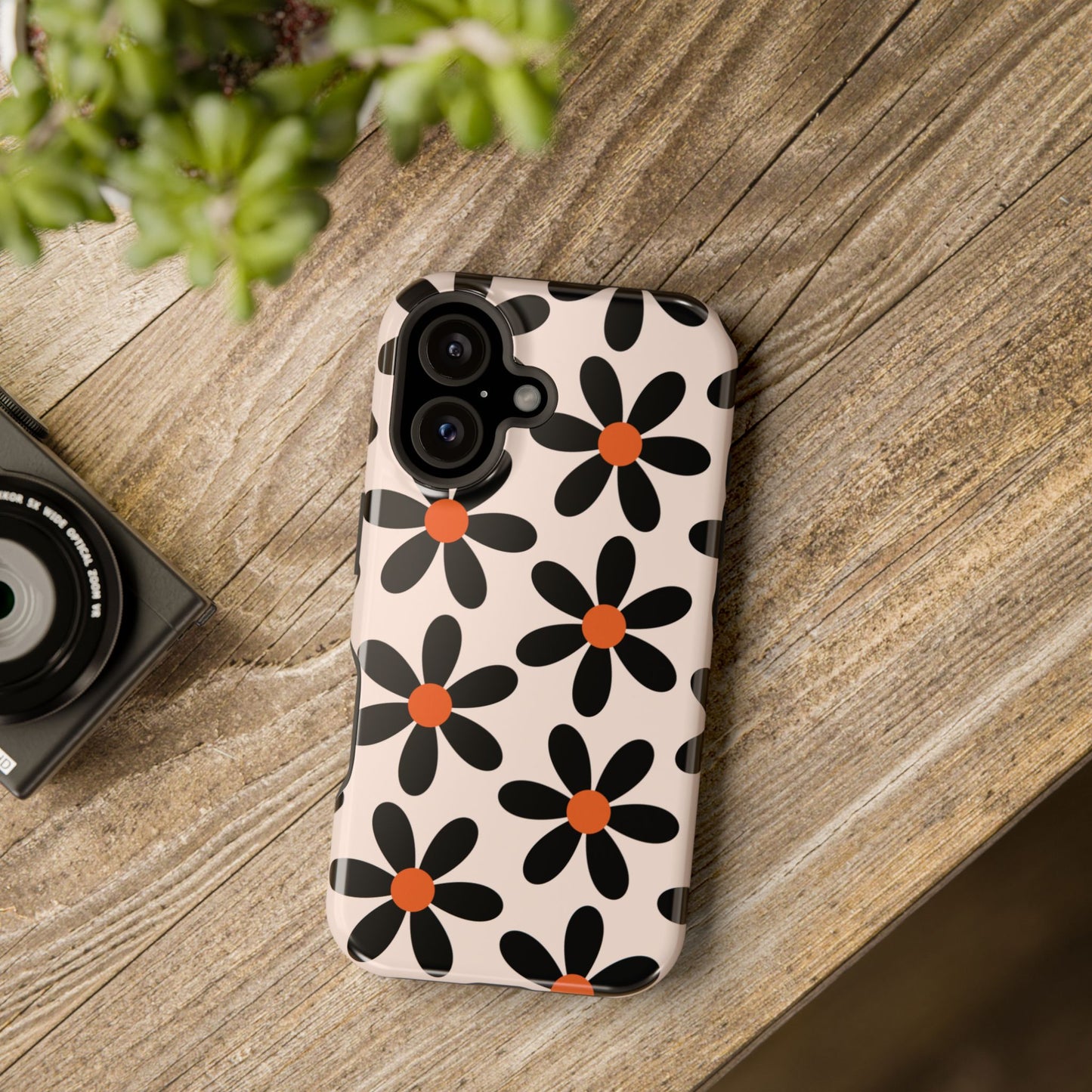 Floral Pattern — Magnetic Impact-Resistant Phone Case