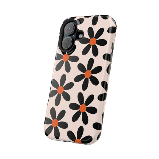 Floral Pattern — Magnetic Impact-Resistant Phone Case