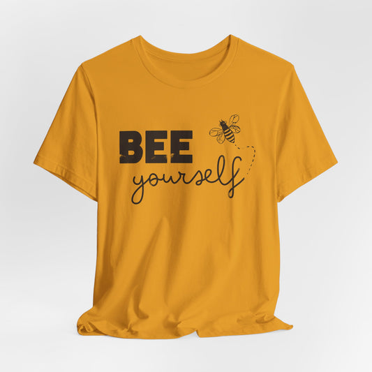 Bee Yourself — Cute Bee Distressed Graphic T Shirt