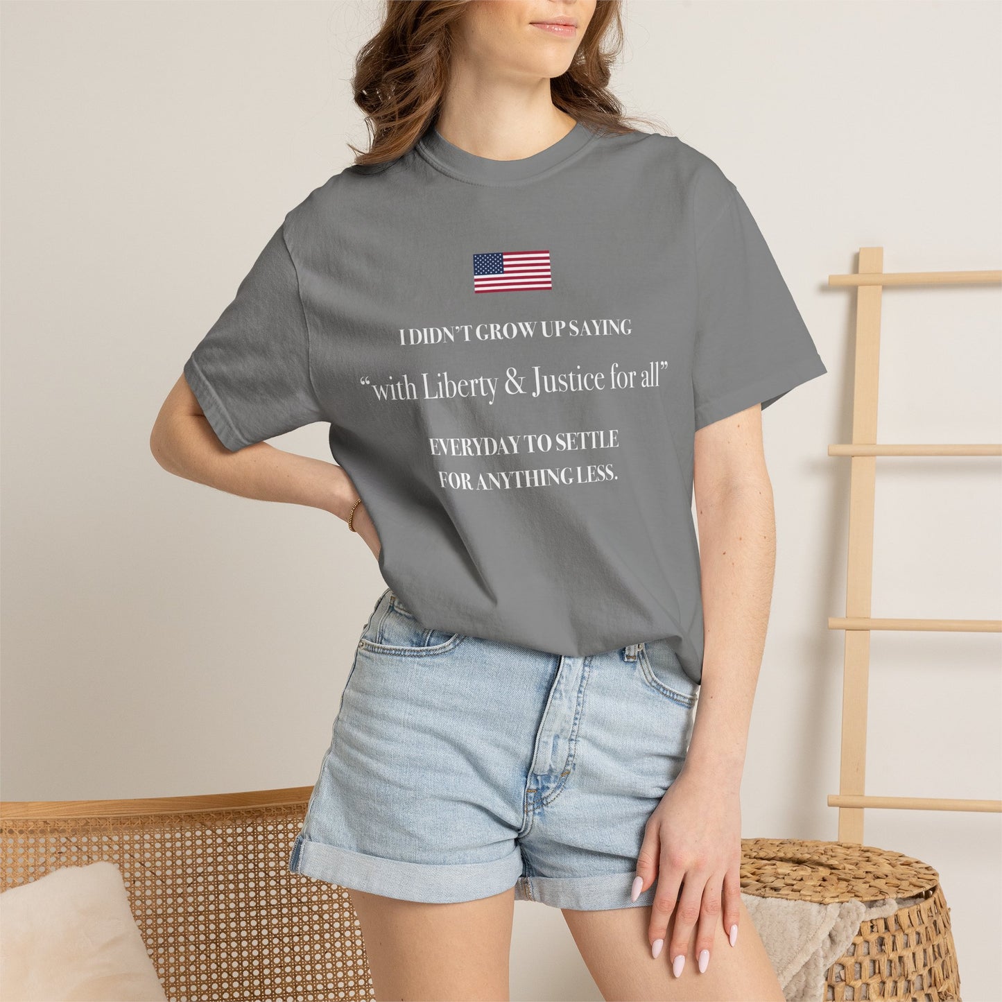With Liberty & Justice For All Graphic T-Shirt - UNISEX