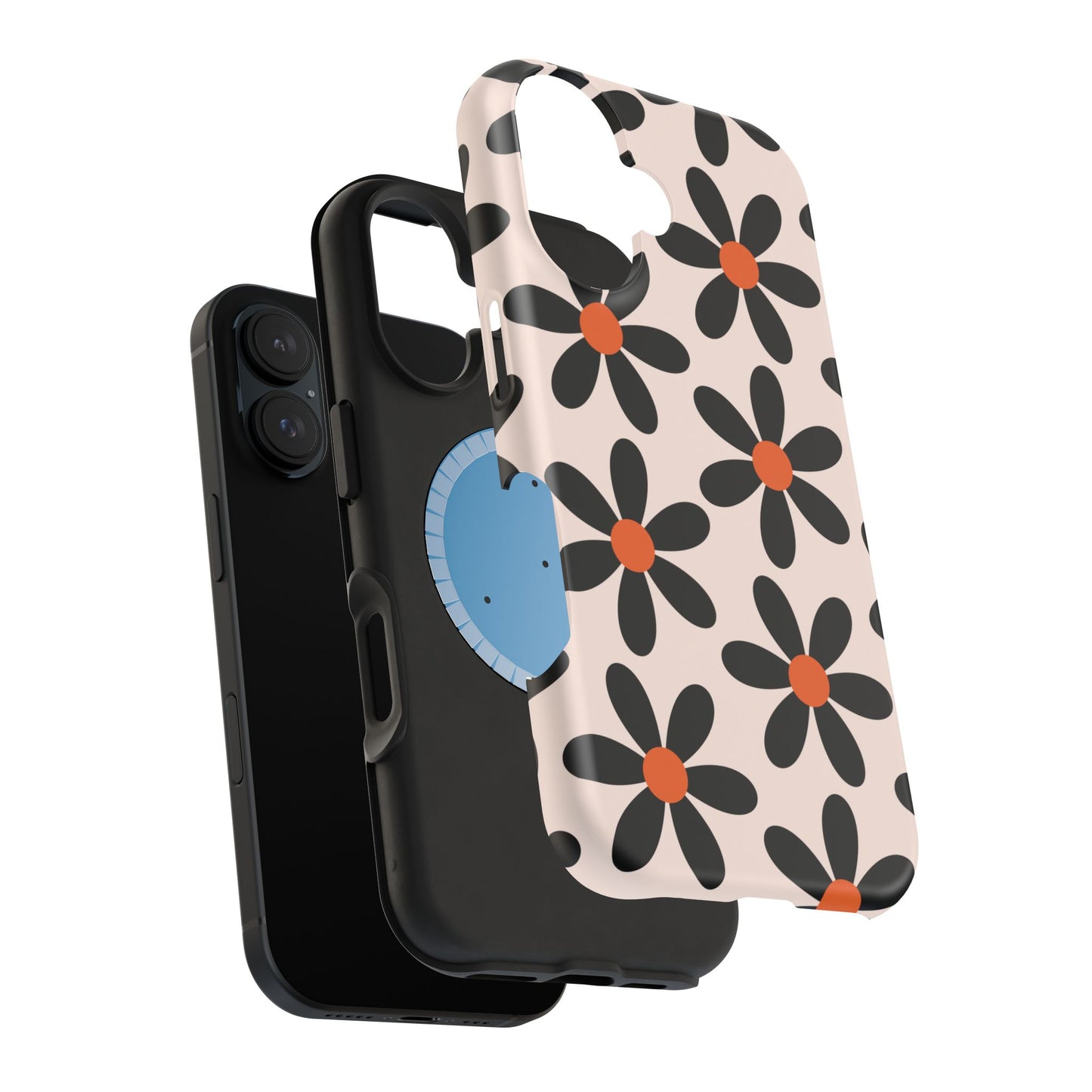 Floral Pattern — Magnetic Impact-Resistant Phone Case