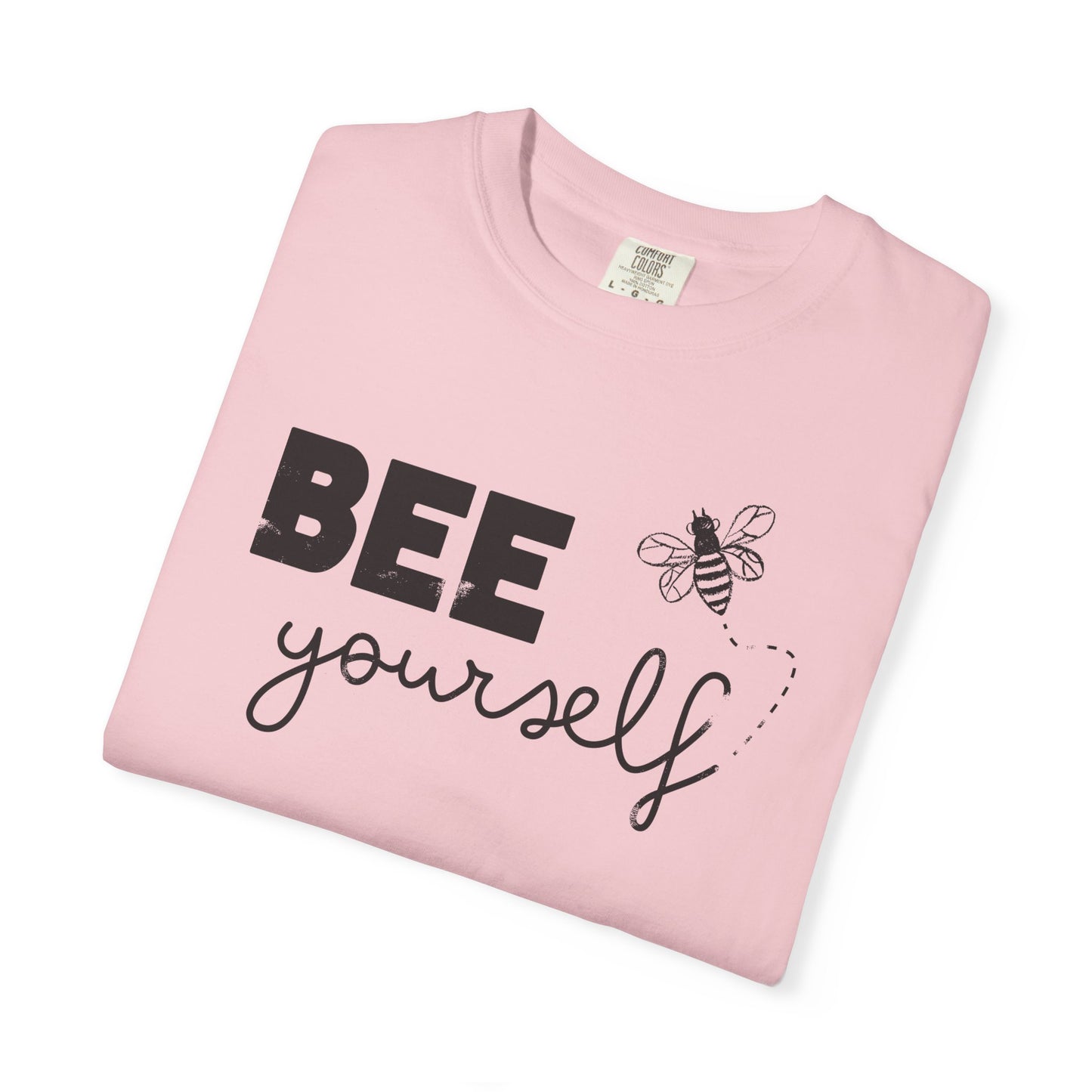 Bee Yourself — Distressed Inspirational Bee Graphic T Shirt