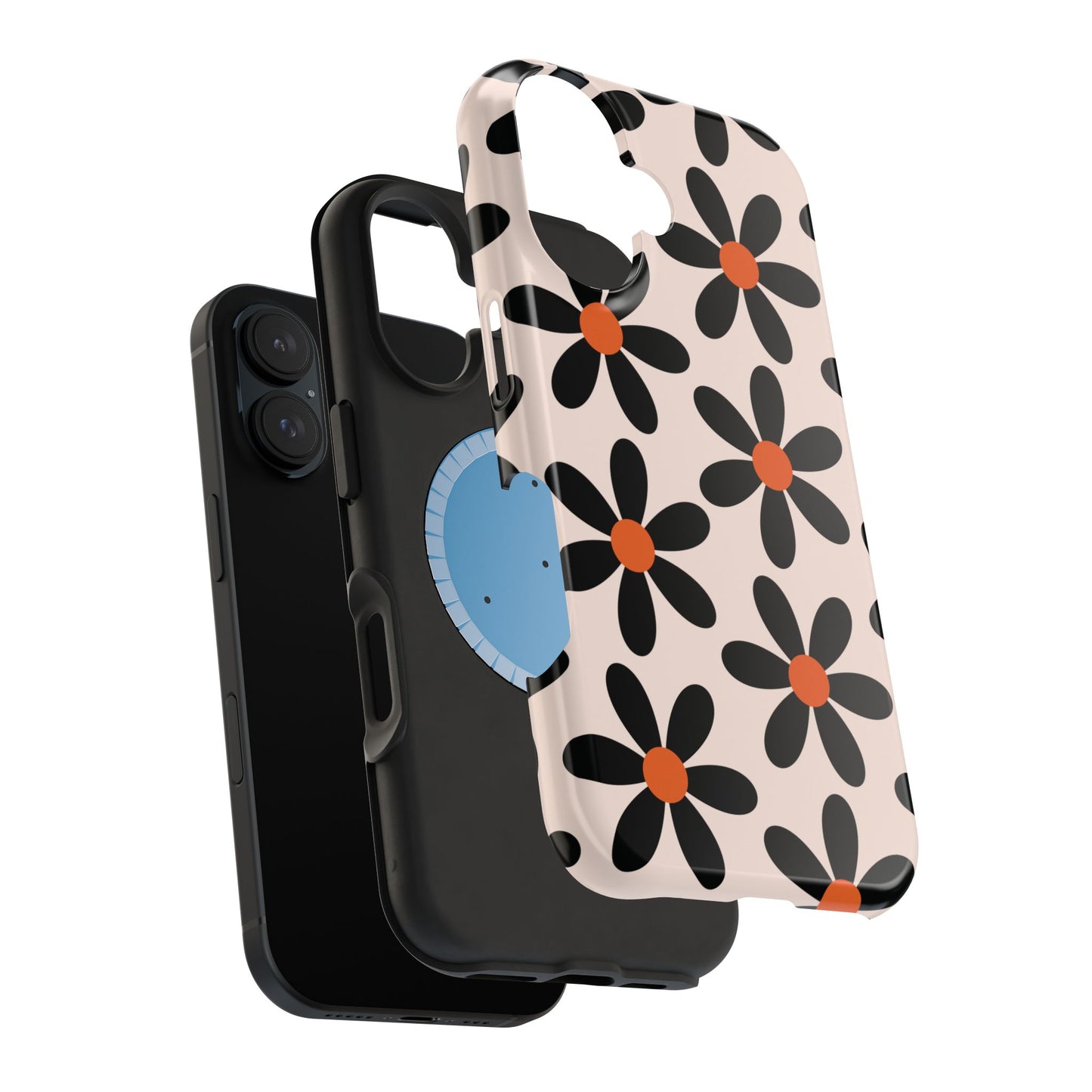 Floral Pattern — Magnetic Impact-Resistant Phone Case