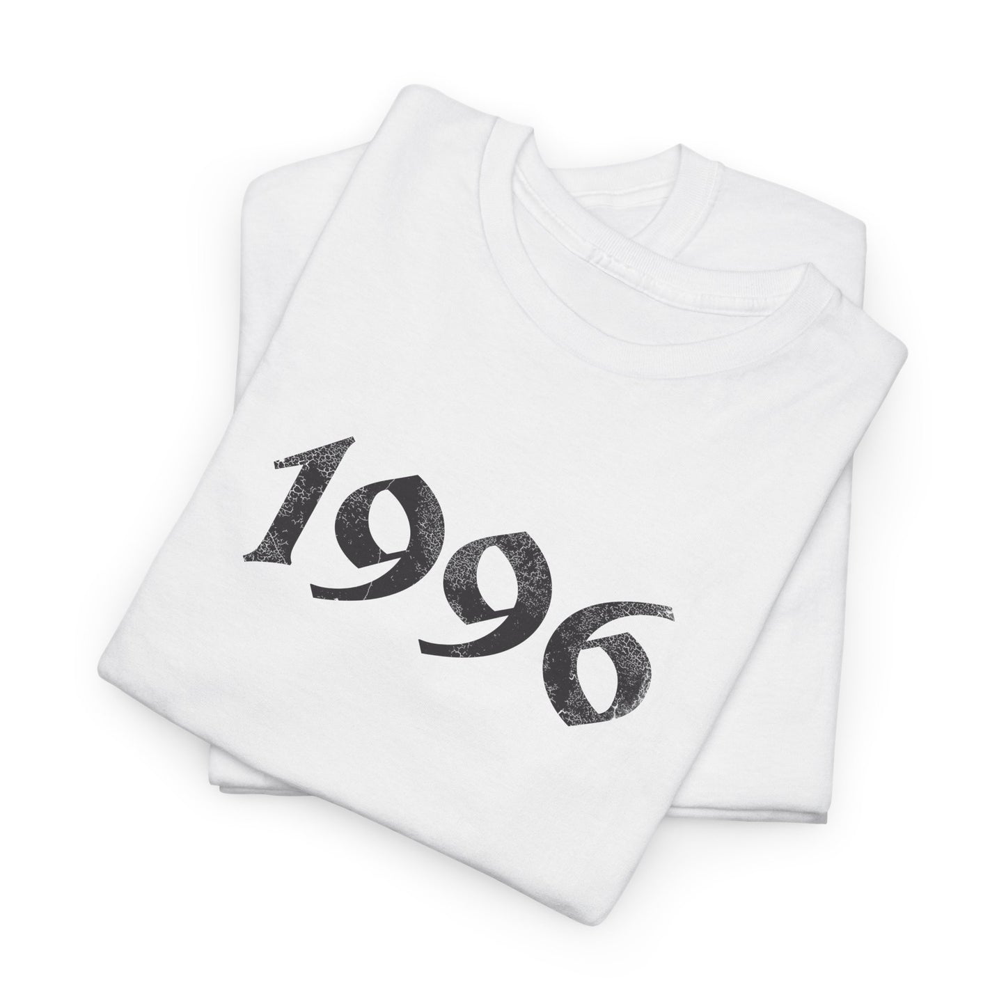 1996 Vintage Year Tee — Distressed 90's Baby Graphic T Shirt