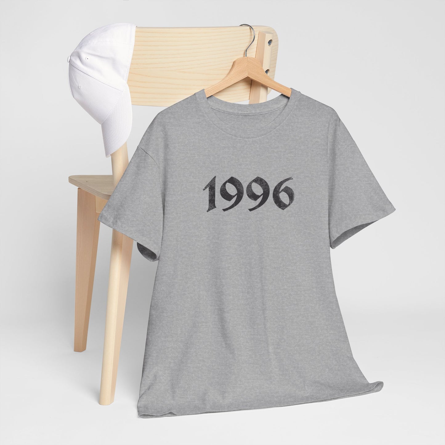 1996 Vintage Year Tee — Distressed 90's Baby Graphic T Shirt