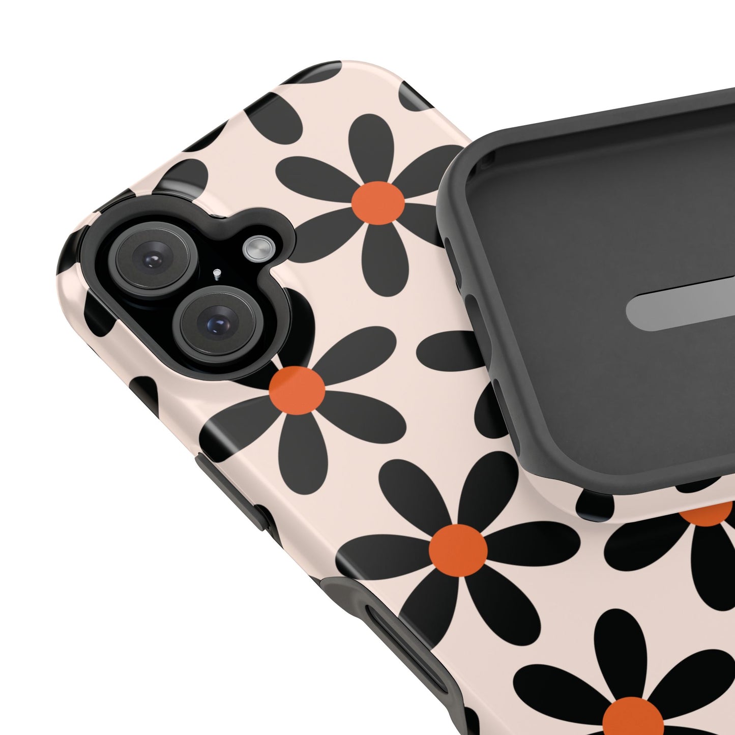 Floral Pattern — Magnetic Impact-Resistant Phone Case