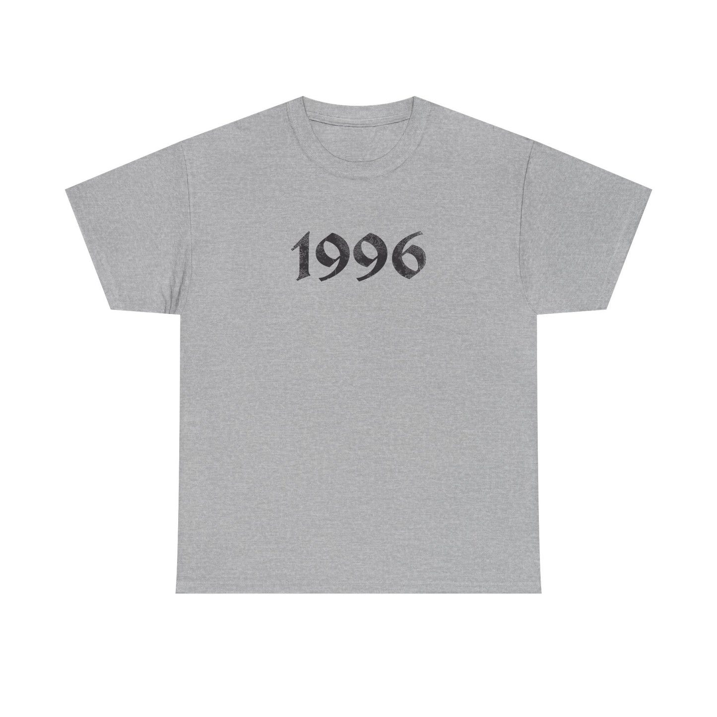 1996 Vintage Year Tee — Distressed 90's Baby Graphic T Shirt